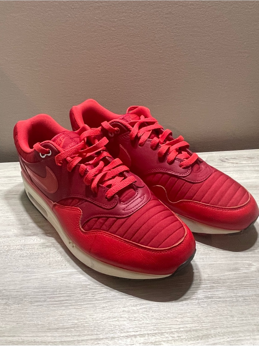 Nike Red Low-Top Athletic Sneakers